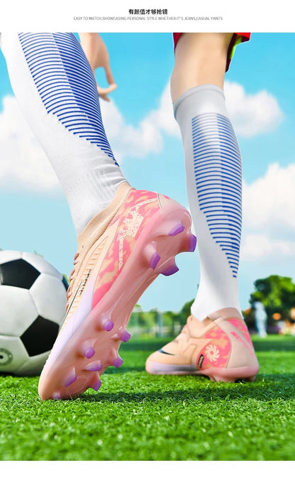 New Men Soccer Shoes Breathable Unisex Football Boots Professional Training Ultralight Wholesale Indoor Futsal Drop Shipping
