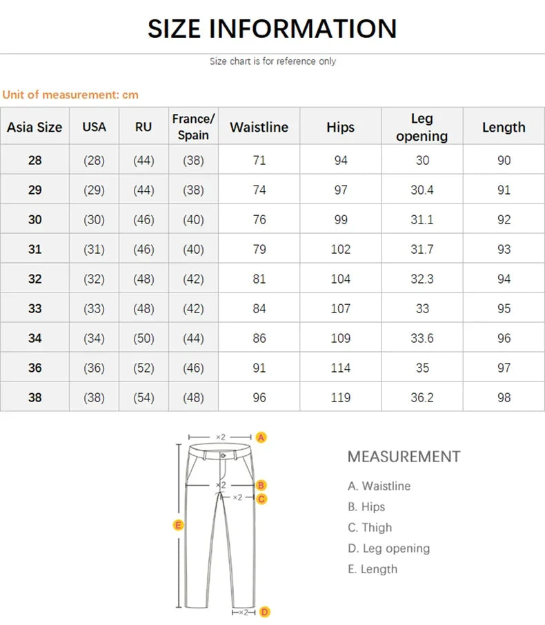 Nine-Point Pants Men's 2025 New Spring Autumn Fashion Casual Denim Trousers Cotton Slim Jeans  Blue Male Clothing Brand Clothing