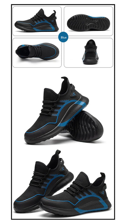 light safety shoes man 48 comfortable work shoes for men anti puncture work boots for construction steel toe safety man sneakers