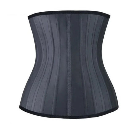 Latex Waist Cincher 25-Steel Boned Body Shaper Women Waist Trainer Tummy Control Belt Shapewear Corset Slim Belly Modeling Strap