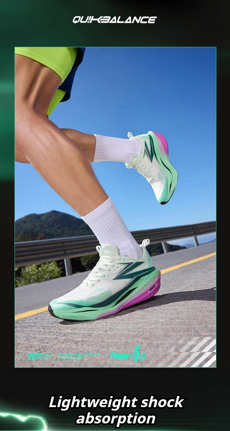 Flame 4 ET Men's Running Shoes Racing Marathon Shock-absorbing Rebound Breathable Cushioning Male Sneakers 672612223