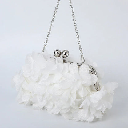 Flower Dinner Purse Designer Floral Chain Crossbody Bride Handbag Clutches Woman Petal Evening Party Clutch Wedding Dress Bag
