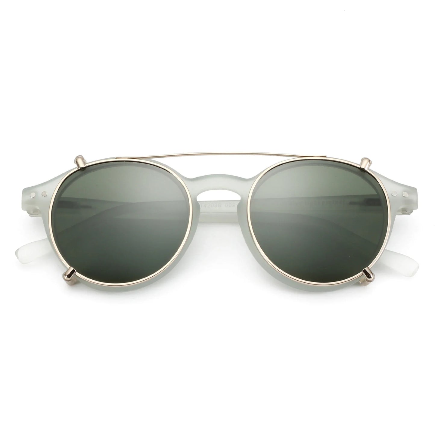 Steampunk Style Clip On Sunglasses for Men Women Anti Blue Light Glasses+Polarized Clip Fashion/Retro Computer Eyewear