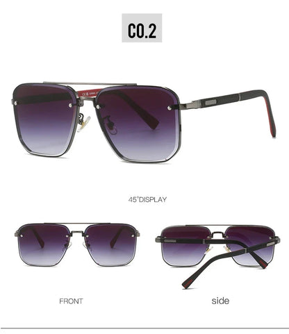 2023 Luxe Square Sunglasses For Men Vintage UV400 Sunglasses Women Trendy Fashion Sun Glasses Retro Gafas De Sol Hombre Lunette