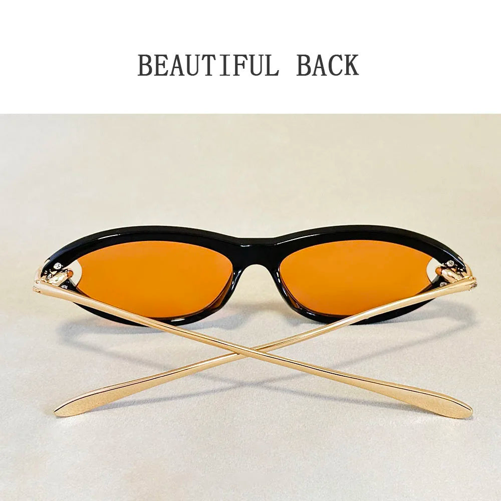 Fashion Oval Sunglasses Women 2026 Luxury Vintage New Cat Eye Sunglass Glasses Luxe Lunette Soleil Femme Lentes De Sol Mujer