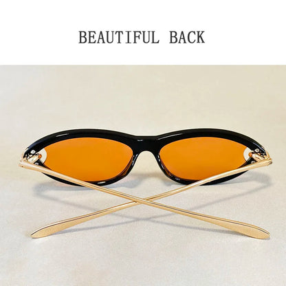 Fashion Oval Sunglasses Women 2026 Luxury Vintage New Cat Eye Sunglass Glasses Luxe Lunette Soleil Femme Lentes De Sol Mujer