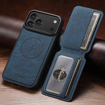 2 in 1 Leather Case For iPhone 17 Promax Air 16 Pro max 15 Plus 14 Pro 13 12 Wireless Charging Kickstand Card Slots Phone Cover