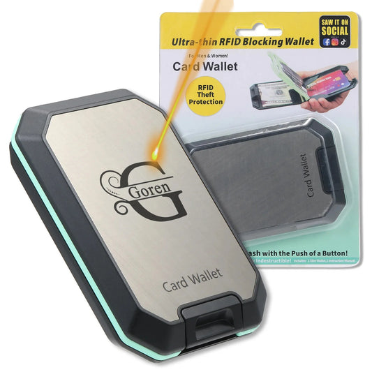 Porte-cartes RFID personnalisé avec pince à billets amovible, petit étui pour cartes de crédit anti-écrasement, sécurisé, pour hommes