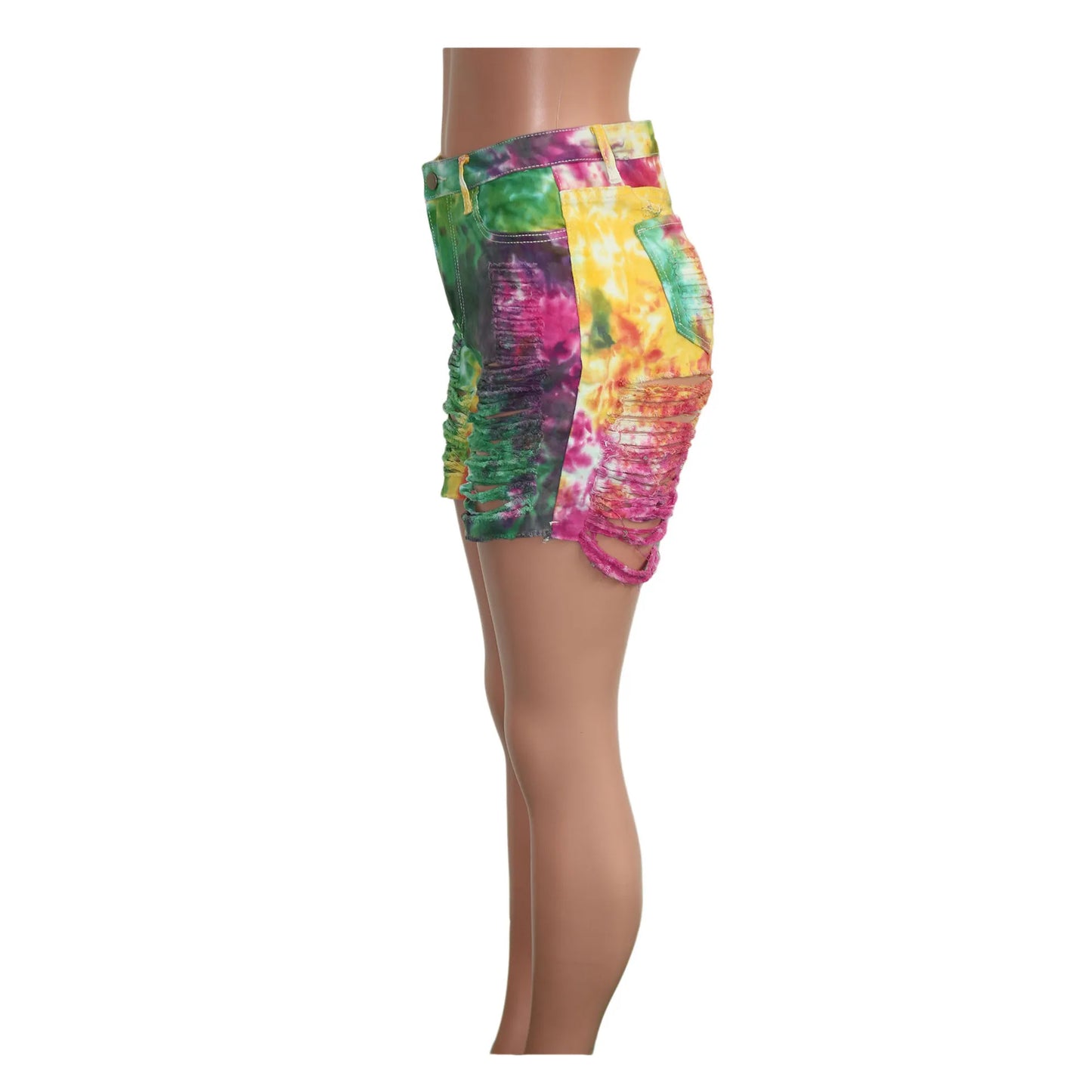 shorts women shorts hole denim high waist sexy print wholesale dropshipping