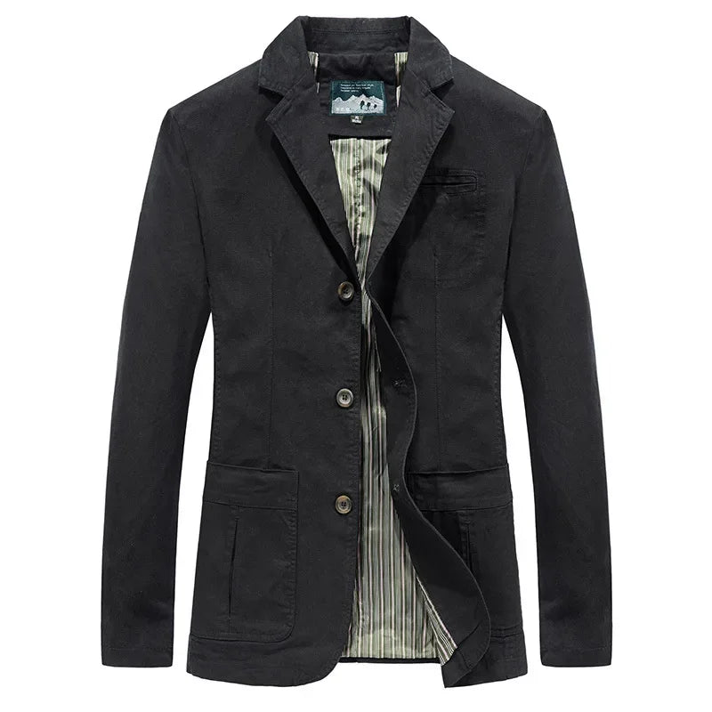 Men Casual Blazers Jackets Suits Coats High Quality Male Cotton Slim Fit Blazers Mujer Business Casual Blazers Coats Size 4XL