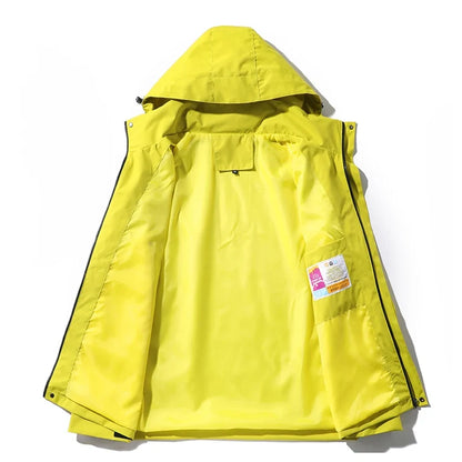 Women's Men's Waterproof Jacket Climbing Hiking Camping Trekking Windbreaker Unisex Outdoor Windproof Rain Coat Antifouling