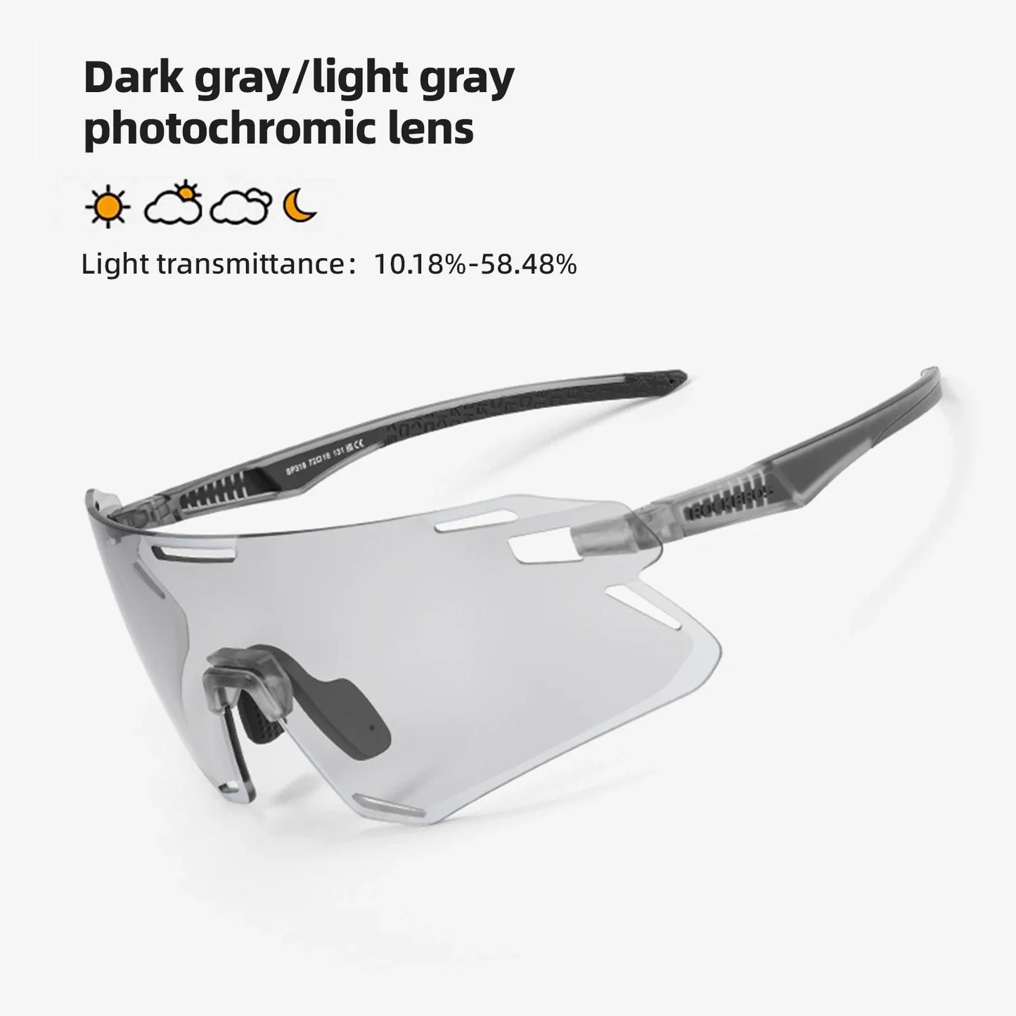 Photochromic Glasses MTB Road Bike Cycling Sunglasses UV400 Protection Outdoor Riding Sports Bicycle Goggles Eyewear