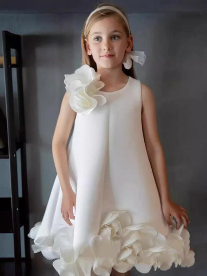 Dresses For Girls Sleeveless Princess Dress Baby Birthday Wedding Formal Tutu Prom Gown Children Kids Evening Bridesmaid Clothes