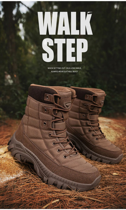 Men's Tactical Boots Ankle Outdoor Hiking Desert Boots Sports Climbing Shoes Military Work Waterproof Work Safety Hunting Shoes