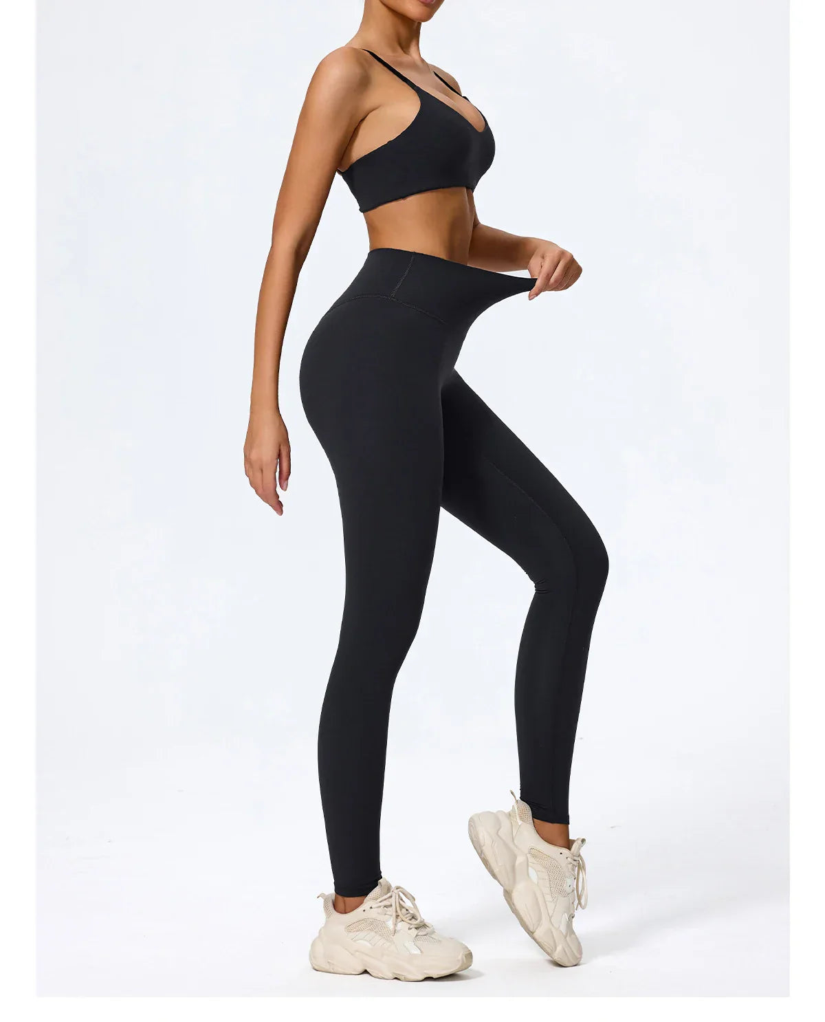Ctenkevet Summer Women 2Pcs Sleeveless Sports Set Female Gym Two-piece Yoga Set High Waist Breathable legging Sportswear Women