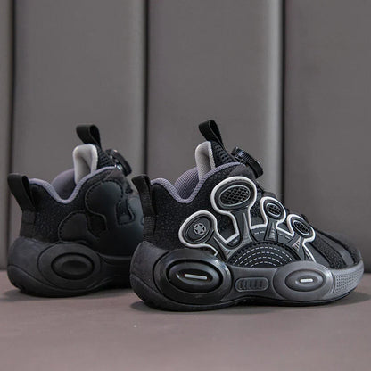 Children Fashion Sneaker Boys Casual Shoes Leather Flat Student Walking Shoes Outdoor Girl Basketball Sports Footwear Zapatillas