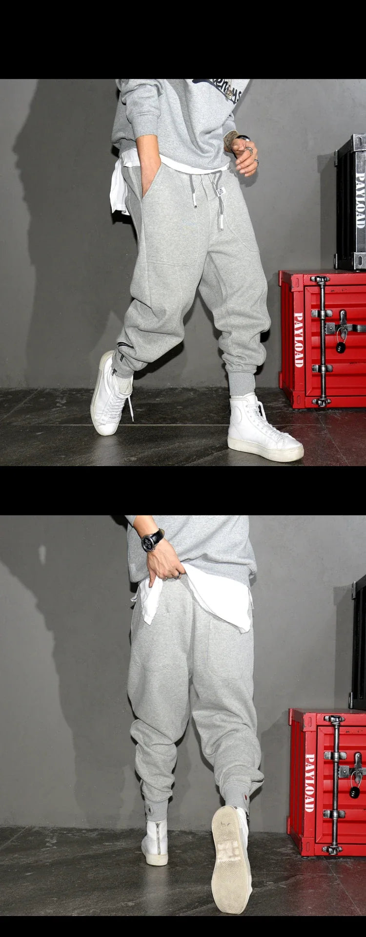 Spring Autumn Korean Fashion Streetwear Hip Hop Sweatpants Kpop Couple Jogging Pants Harajuku Black Sports Harem Joggers Men