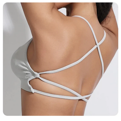 Peach Hip Lifting Suit Back Cross Sports Bra Shockproof Bra Quick Drying Shorts Set Gym Fitness Running Yoga Suit