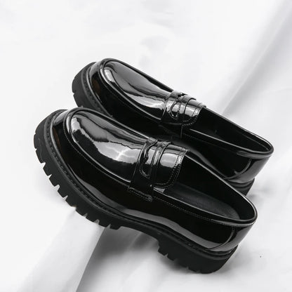 New Men's Luxury Leather Shoes Genuine Leather Dress Shoes Fashion Loafers Slip-on Comfy Casual Business Shoes Fomal Mocassins