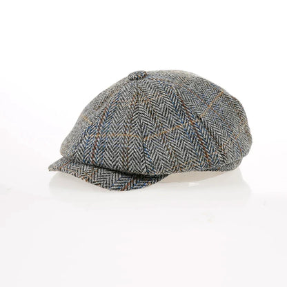Newsboy Hat 60% Wool Men Berets Grey Herringbone Flat Caps Women British Painters Hat Autumn Winter hats Octagonal Cap BJM42