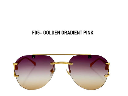 Oval Rimless Sunglasses Women Trendy 2026 Fashion Glasses UV400 Protection Brand Design Sunglass Lentes De Sol Mujer Zonnebril