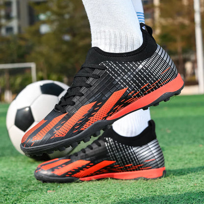 New Men Soccer Shoes Futsal Indoor Football Boots Sport Match Training Kids TF Cleats Grass Ankle Hot-selling High-quality Light