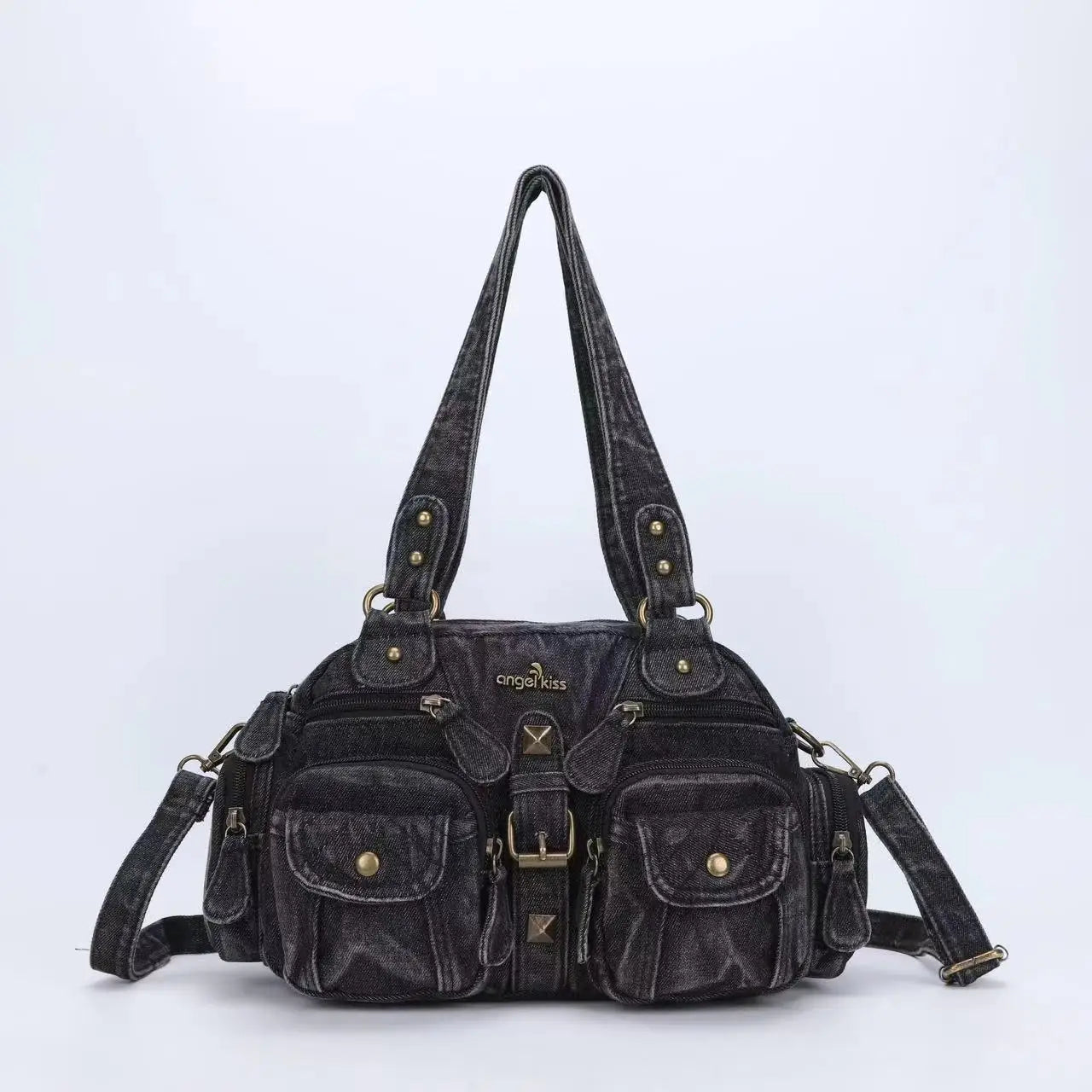 Women Handbags Satchel Top-handle Handbag Denim Shoulder Bag Dumpling Pack Give Gifts Shoulder Bags Phone Money Pack
