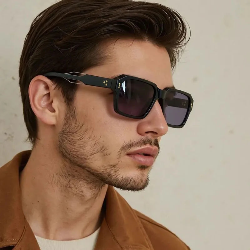 Square Sunglass Men Fashion Sunglasses Women 2025 Trendy Vintage Fashion Glasses Retro Gafas De Sol Hombre Lunette Soleil Femme