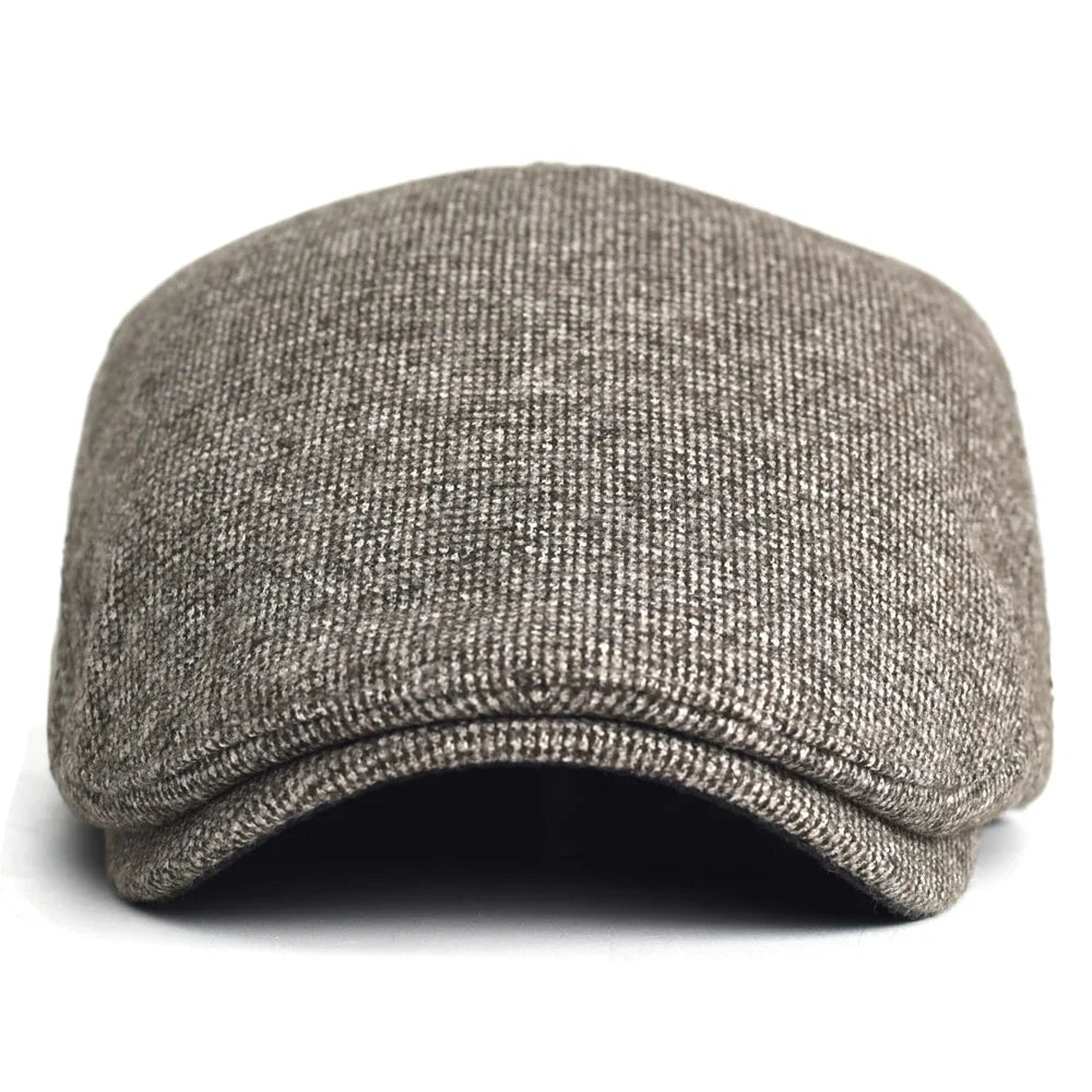 Autumn Winter Thick Warm Newsboy Caps Men Women Soft Beret Hat Casual Fashion Detective Hats Retro Driver Flat Caps