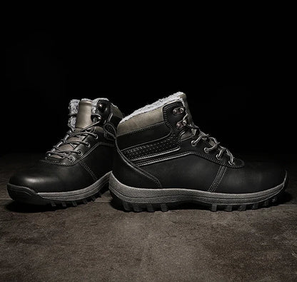 Men Boots High Quality Hking Shoes High Top Shoes Tactical Sneakers Snow Wniter Boots Outdoor Mountaineering Camping Thick Sole