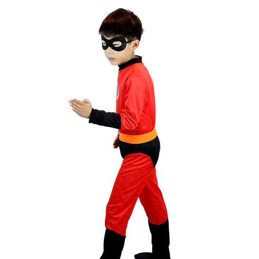 Girls Boys Vi o let Cosplay Costume Halloween Super Hero Costume Jumpsuit Incredibles Costume Kids Jack Fancy Dress Mask Party