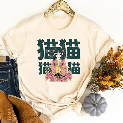 Apothecary Diaries tshirt female korean fashion japanese cheap aesthetic vintage t shirt goth 2000s baddie meme scene