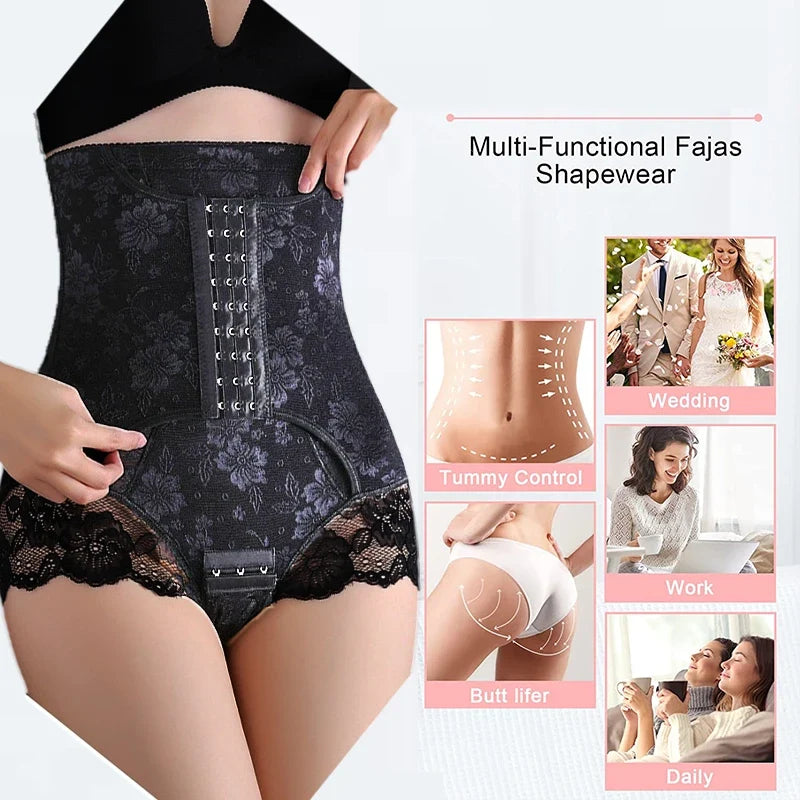 Lace Body Shaper Panties Shapewear Underwear High Waist Tummy Control Body Shaper Underwear Panties Slimming Waist