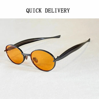 Oval Sunglasses Women Trendy 2025 Luxury Vintage Sunglass Fashion Glasses Dropshipping Lentes De Sol Mujer Lunette Soleil Femme