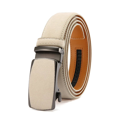 Men Leather Belt Automatic Buckle High Quality Male Leather Strap Luxury Jeans for Men Accessories