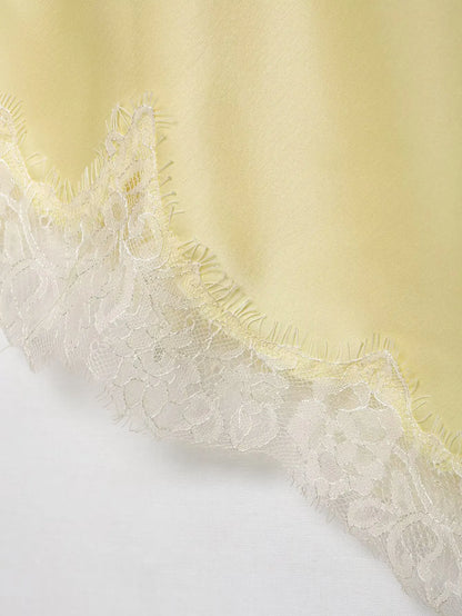 Sexy Women Asymmetrical Lace Slip Tops Summer Female Backless Sleeveless Off Shoulder Underwear Tanks Elegant Beach Camisole