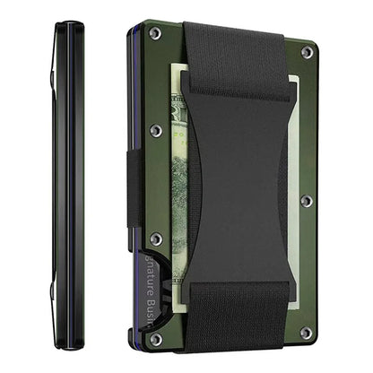 Étui portefeuille mini slim en fibre de carbone forgée, organisateur pour homme, Cartera Tarjetero Hombre, porte-cartes de crédit, cadeau de luxe