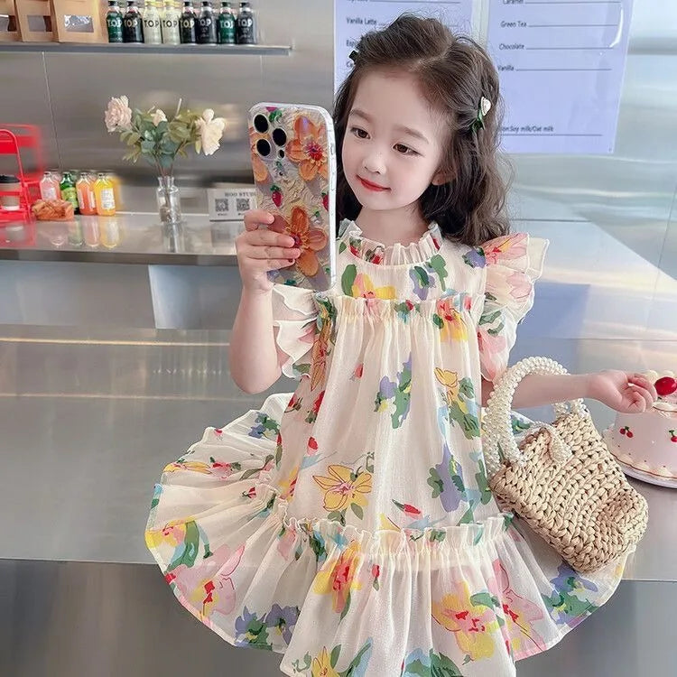 Summer Princess Dress Girl Clothes 7 To 8 Years Elementary School Student Woman Kid 14 Year Old Girls Dresses 10 12 Beach Child