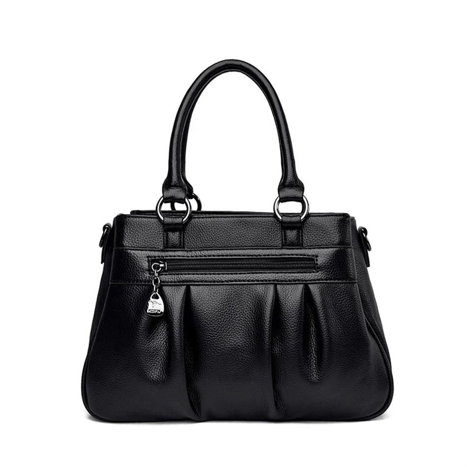Luxury Handbags Women Bags Designer 3 Layers Leather Hand Bags Big Capacity Tote Bag for Women Vintage Top-handle Shoulder Bags