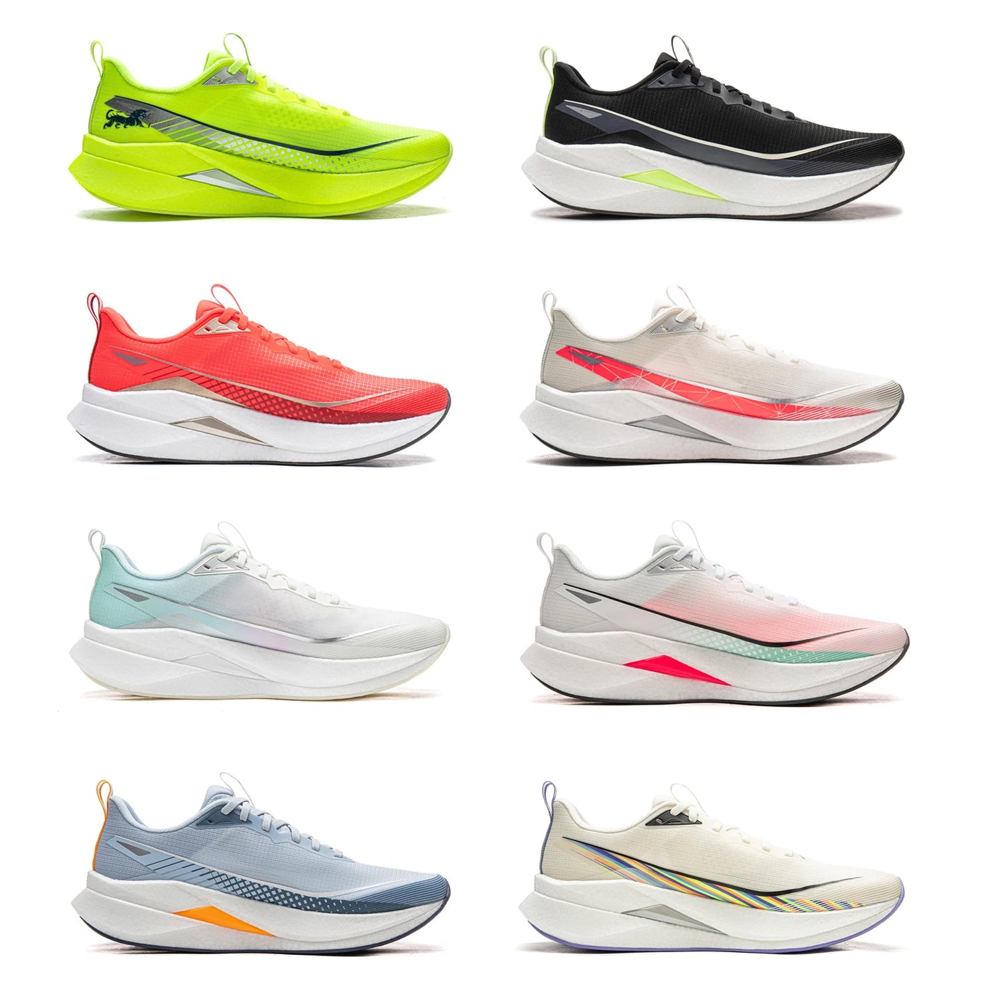 Men's RED HARE 9 PRO Racing Running Shoes BOOM Cushion Rebound Breathable Reflective LiNing Stable Sneakers ARPW001