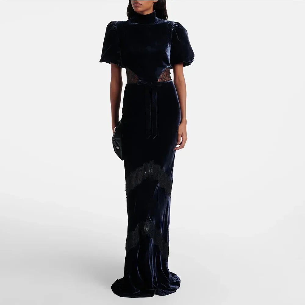 Modern Women's Evening Gown Mermaid Ankel Length Formal Party Dress O Neck Beading Saudi Dress Sleeveless Prom Dress