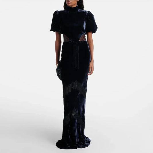 Modern Women's Evening Gown Mermaid Ankel Length Formal Party Dress O Neck Beading Saudi Dress Sleeveless Prom Dress