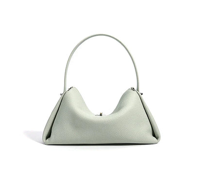 Minimalist Lady Soft Genuine Leather Pillow Crossbody Bag Women's Convertible Shoulder Bags 2026 New Chic Solid Color Handbag