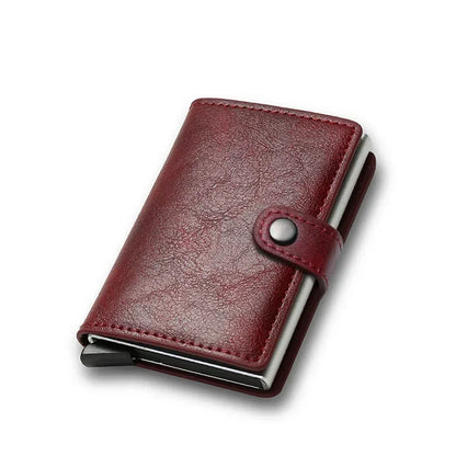 Carbon Fiber Credit Card Holder Wallet Money Bag Luxury Men Rfid Smart Metal Cardholder Case Slim Minimalist Wallet for Men