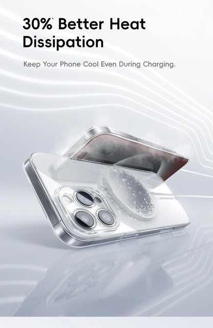 Magnetic Case for iPhone 17 16 15 14 Pro Max for MagSafe Wireless Charging PC Case for iPhone 13 12 11 Pro Max Funda Case