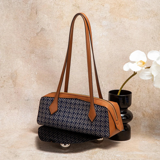 Designer Geometric Leather Totes Luxurious Bags in  Artistic Patterns Leather Ergonomic Straps Combine Modern Versatility