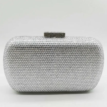 Burgundy Crystal Evening Bags and Clutches for Women Formal Party Rhinestone Handbags Wedding Clutch Purse