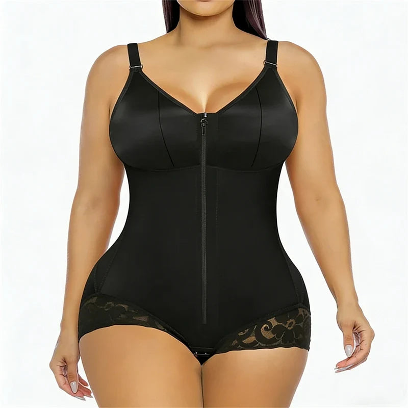 Women' Corset Compression Garments Abdomen Shaping Short Vest Girdles Postpartum Post Liposuction Bodysuit Fajas Colombianas