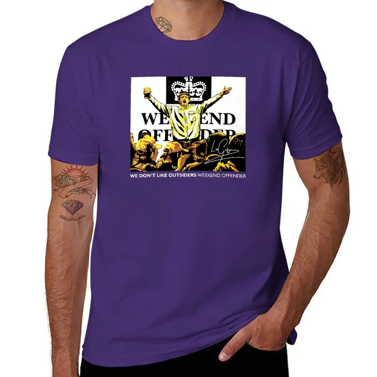 We Don't Like Outsiders Weekend T-Shirt hippie clothes heavyweights men graphic t shirts