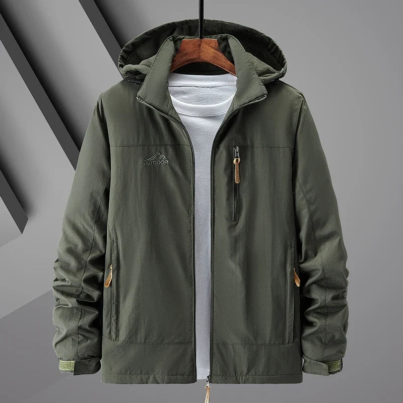 Casual Warm Military Tactical Coat Men Large Size Jacket Autumn Winter Padded Thickened Outdoor Punching Hiking Jacket Men's Top